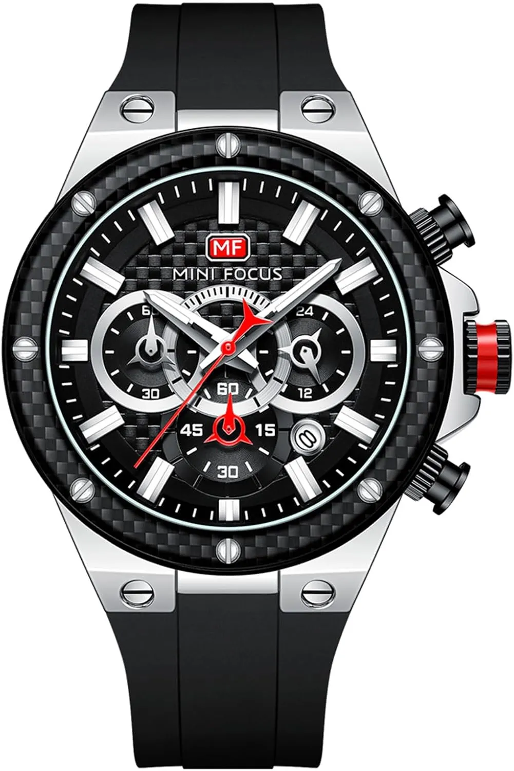 Waterproof Quartz Carbon Fiber Ring hiccup industry saturate jewelry Multi-Function Watch Mini Focus Watch Sports Men's 