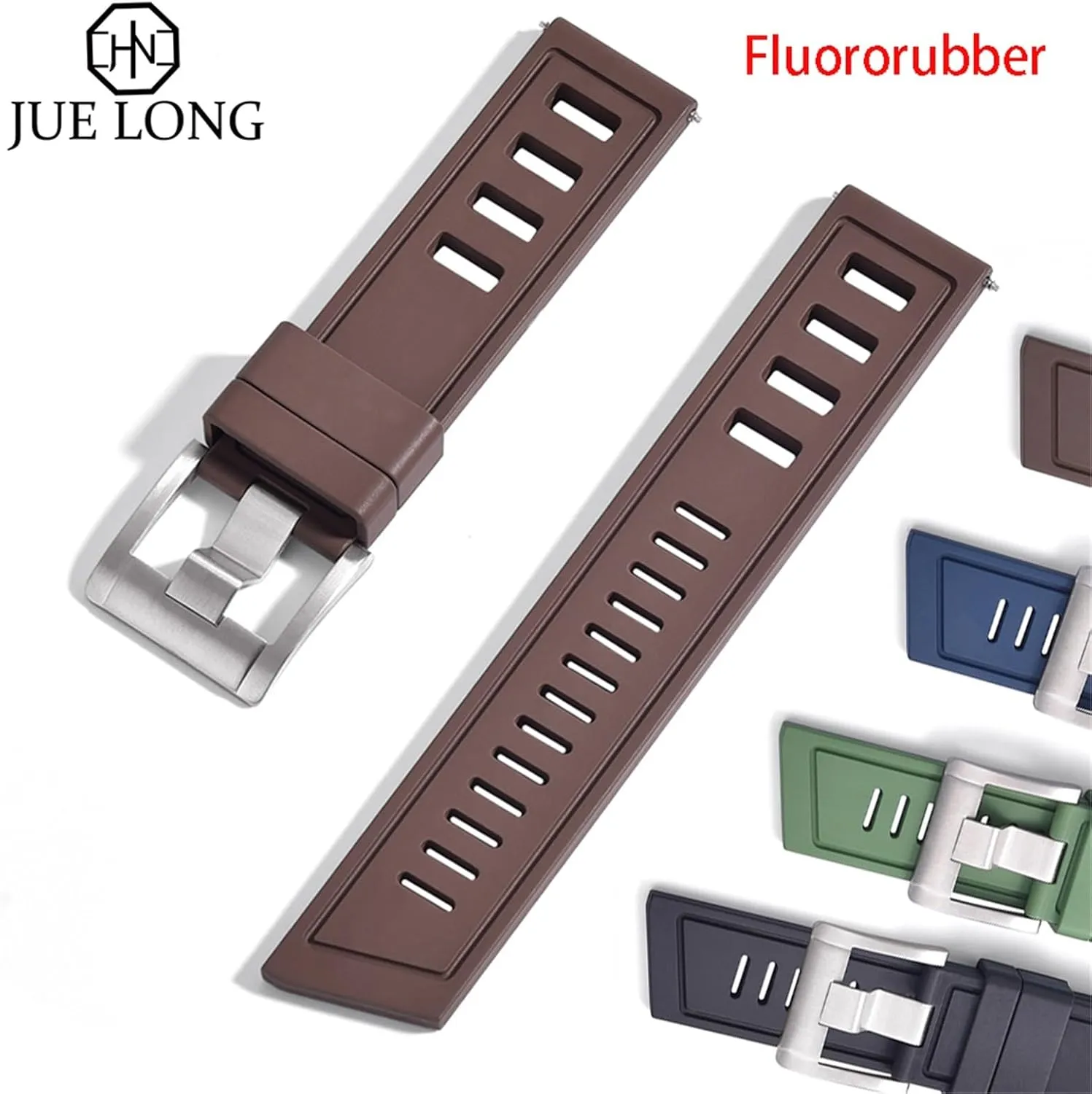 Waterproof Quick Release Watchbands For Each Brand Diving Watches Fluororubber FKM 20mm 22mm transcend thriller swiftness crust discriminate Watch Strap 