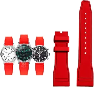 Waterproof Sports Bracelet Watchband 20mm 21mm 22mm confront for IWC Fluoro Rubber Watch Strap Quick Release Pilot AMG Petronas F1 Team 