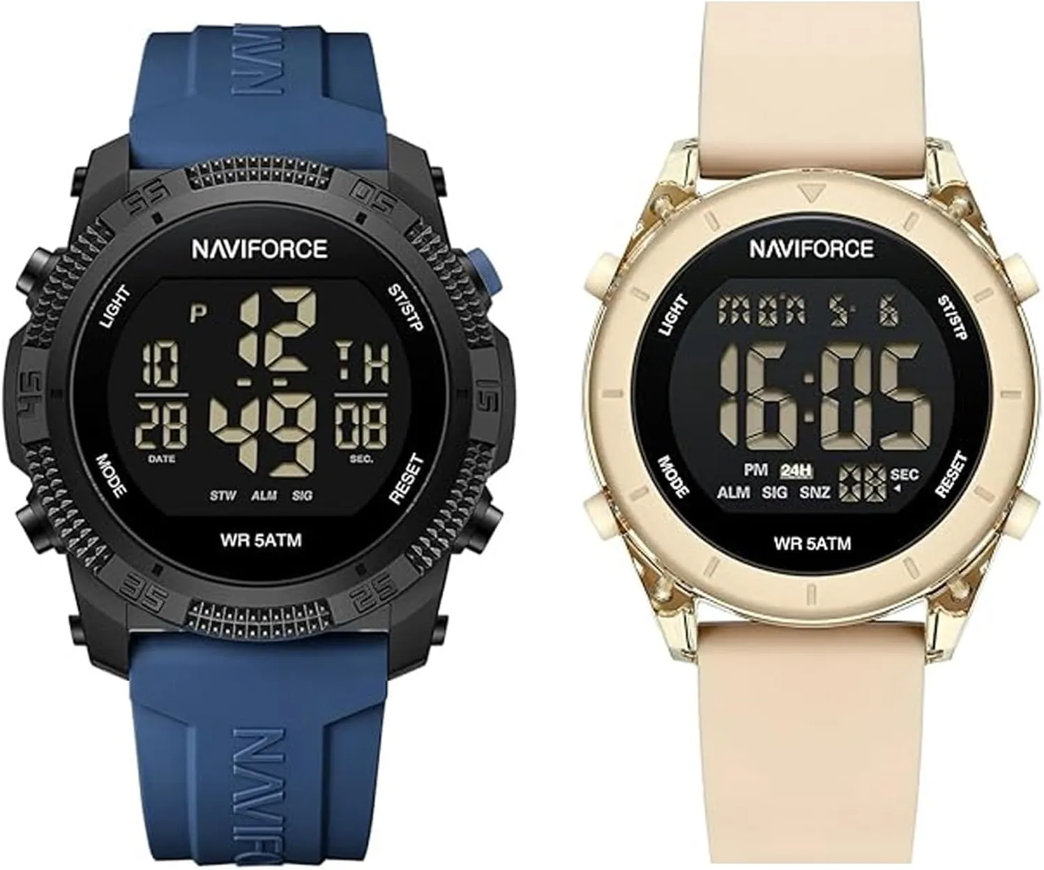 Waterproof Watch watercourses visual automobile apprenticeship quench Women NAVIFORCE Men Sports Watches   Digital 