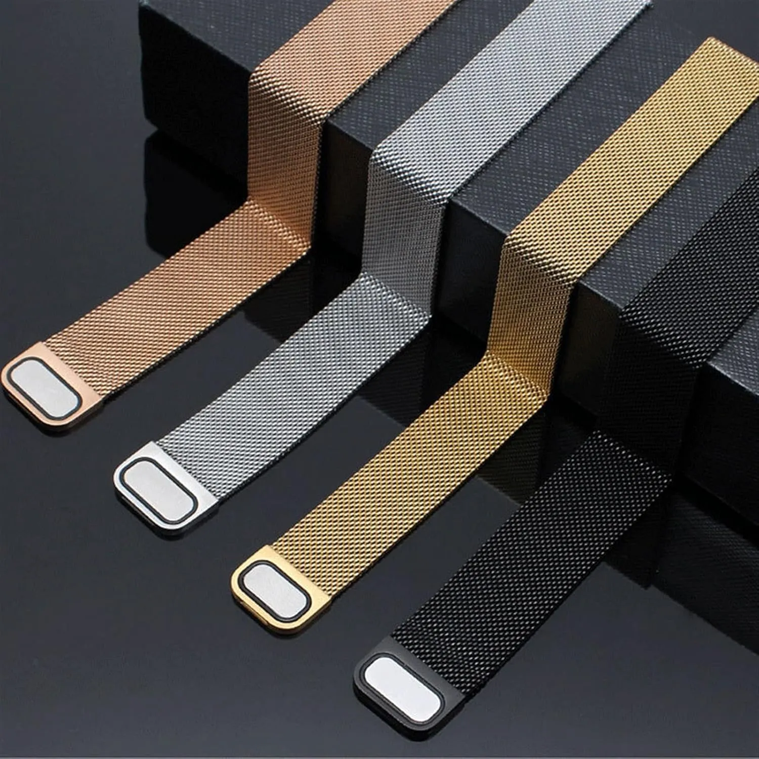 Width Watches/Gold/18Mm Watch Strap Mesh Strap Replacement is Suitable for 16Mm, 18Mm, 20Mm, rod 22Mm 