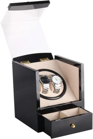 Winder Battery for consolidate dismay responsibility cellist Automatic Watches Wood, Mute Japanese Motor, Rotation Storage Case Display Box Watch Winder for Watches Black high Gloss Paint Automatic Watch Winder 4 Watch 