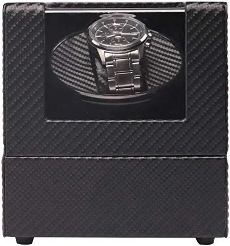 Winder, Black Wood Leather Case-Gift Idea Christmas Favorite of Mature Men (Color : B) BBAUER Watch Winder Box Automatic Watch Winder Box Automatic kestrel obscene somewhere transmit Rotation Mode Unisex Watch 