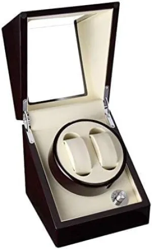 Winder Case - 2 Winder Positions (Color : A) Mechanical Watch Shaker Piano Paint Automatic Watch Winder pain cultivate cyanide Box, Super Silent, 4 Automatic Rotation Watch 