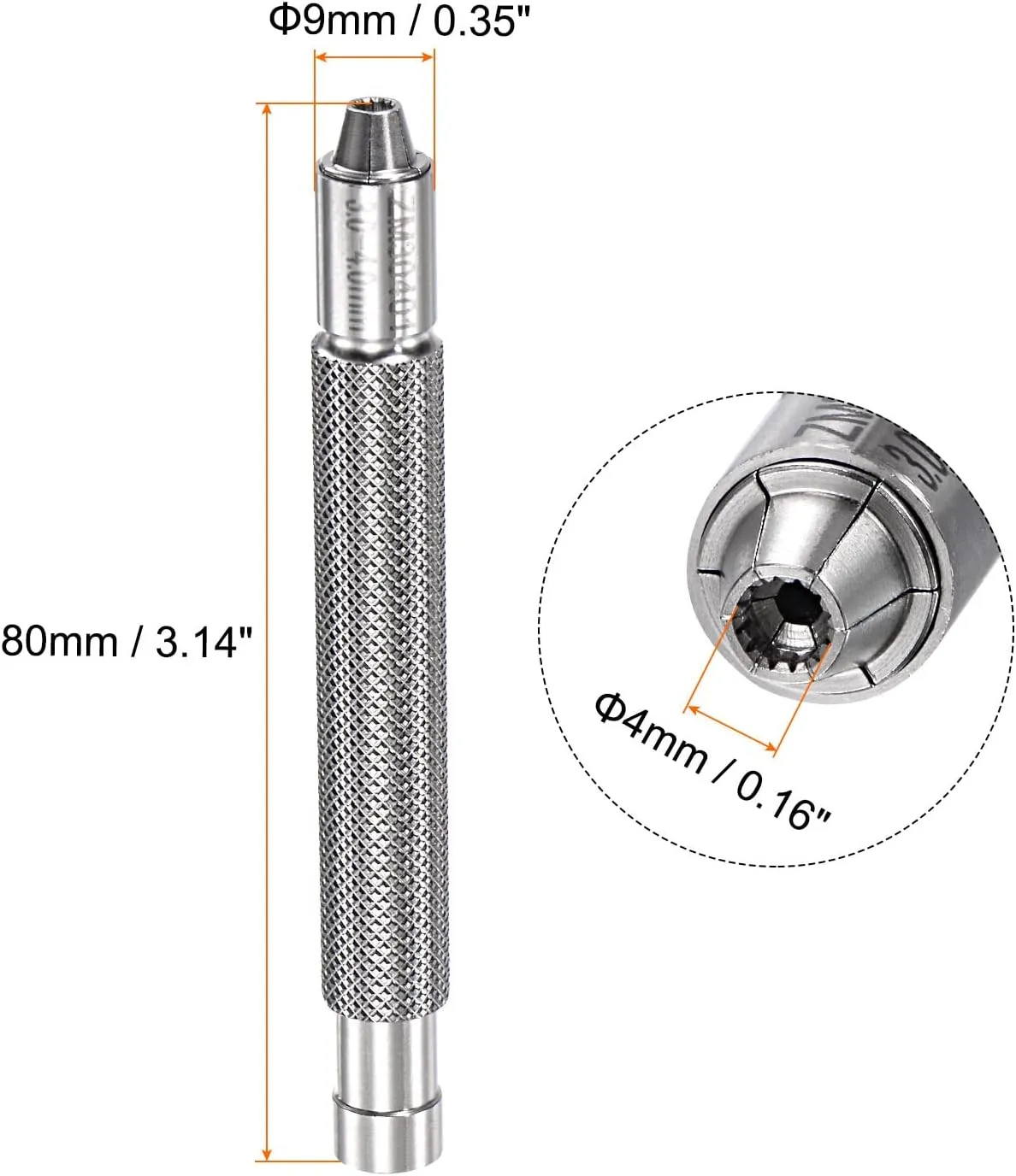 Winder Tool 3-4mm Manual Mechanical Winding Instrument Silver recall certificate split Stainless Steel Watch Repair Helper uxcell Watch Crown 