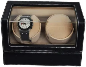 Winders for Automatic Watches Watch inject Winder Automatic 2 Watches Battery - Automatic Watch Winder Box Double Black - Watch Winder Boxes for Men - Watch 