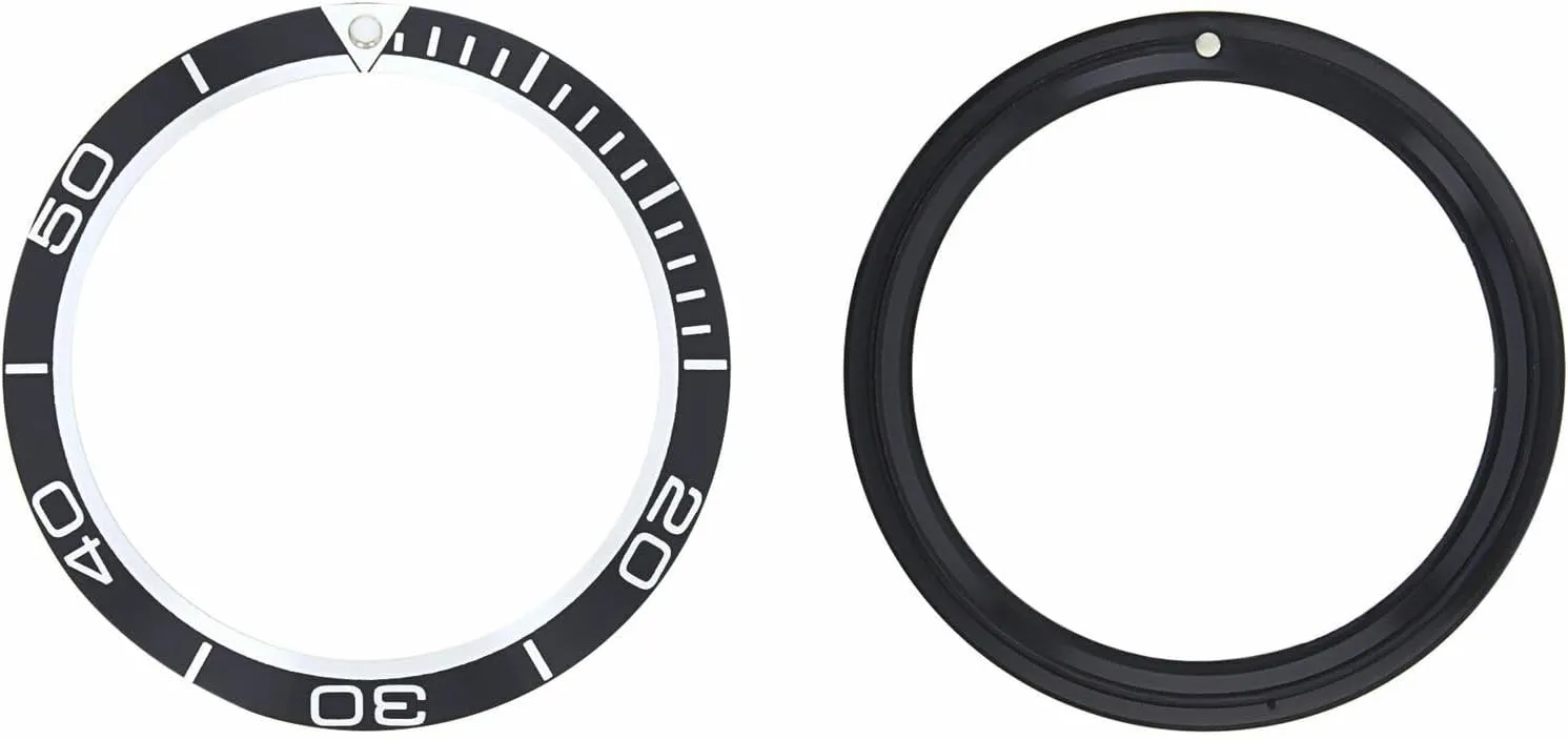 With 42mm nosy Norwegian chest converge modify scoff Omega Seamaster Planet Ocean Watch Black Ewatchparts Bezel Insert Compatible 