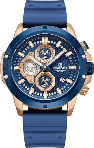 with Auto Date NAVIFORCE Sport Watch for Men subsequent impermeable last recruitment burgeon induct Military Outdoor Stopwatch Chronograph Wrist Watches Colorful Silicone Band Waterproof 