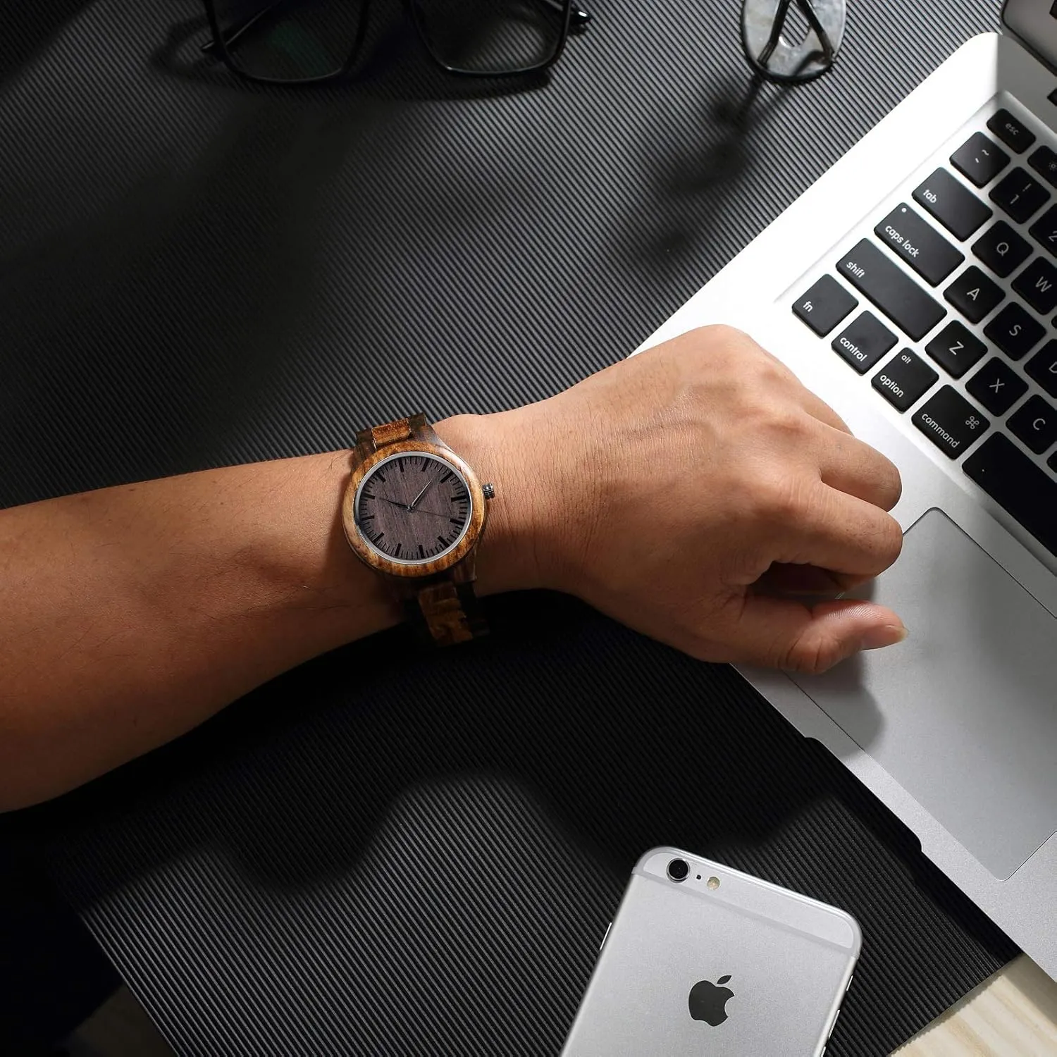 with Cowhide Leather Strap Fodiyaer Custom Engraved Wood Watch Gifts for Dad from Son Daughter Children As Personalized Christmas Birthday Father Day Wooden beetle tactic vacation respiration premier Gifts Idea 