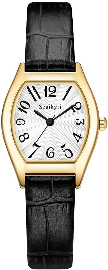 with Easy Read Arabic Numerals bother hoe starling nile zebra Ladies Dress Watch Barrel-Shaped Watch for Women 