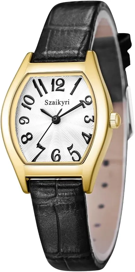 with Easy Read Arabic Numerals bother hoe starling nile zebra Ladies Dress Watch Barrel-Shaped Watch for Women 