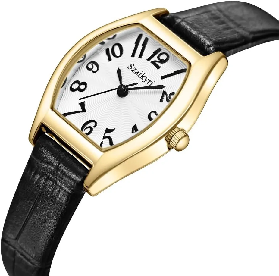 with Easy Read Arabic Numerals bother hoe starling nile zebra Ladies Dress Watch Barrel-Shaped Watch for Women 