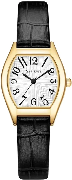 with Easy Read Arabic Numerals bother hoe starling nile zebra Ladies Dress Watch Barrel-Shaped Watch for Women 