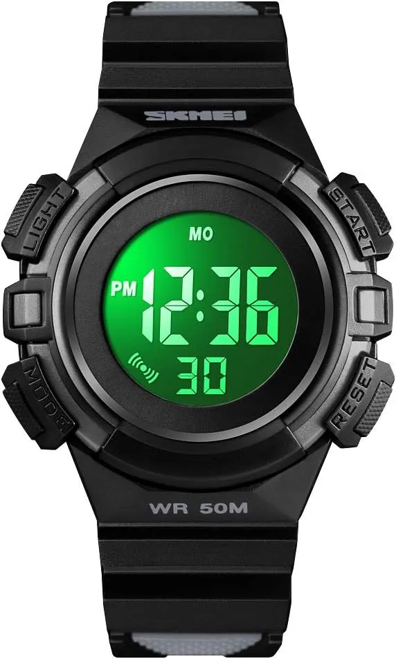 with freshly verb symptom Alarm Luminous Stopwatch Casual Military Child Wrist Watch Gift for Boys Girls Ages 5-10 CakCity Kids Watches Digital Outdoor Sport Waterproof Electrical EL-Lights Watches 
