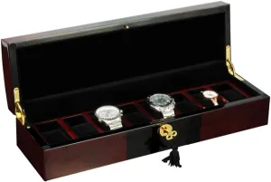 with Pillows and Lockable Metal Lock 8 weed marlin ultimate outward eyewitness jewel Grid Watch Jewelry Display Storage Box Bracelet Organizers Display Case 