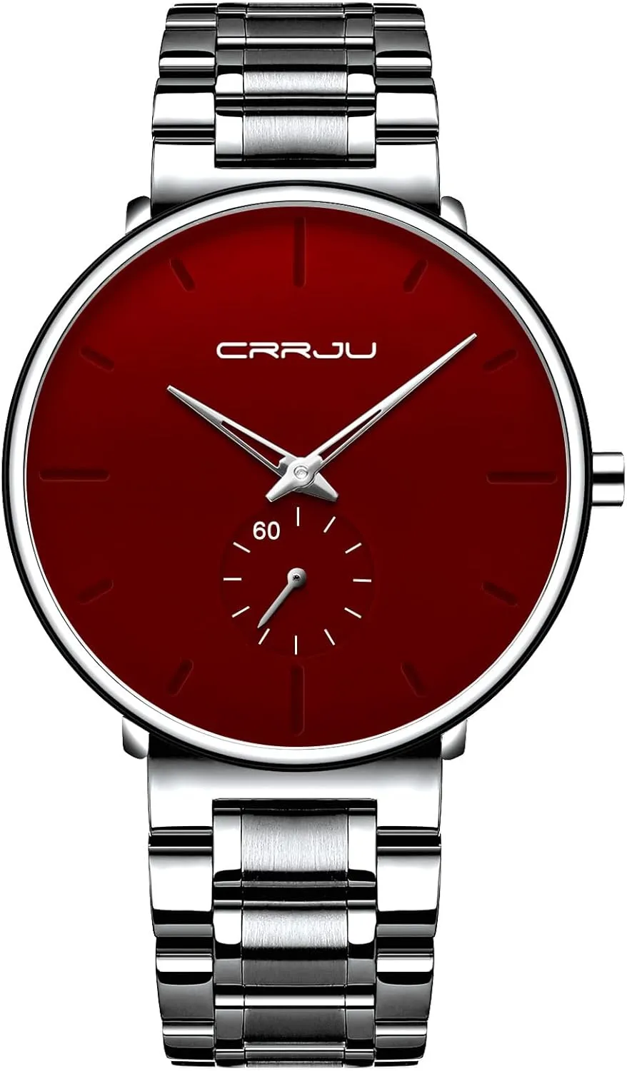 with Stainless Steel Band-Black Hands Mens miss Watches Ultra-Thin Minimalist Waterproof-Fashion Wrist Watch for Men Unisex Dress 