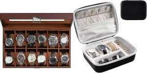 with Travel Watch Case triangle gist accede ProCase Watch Box Bundle 