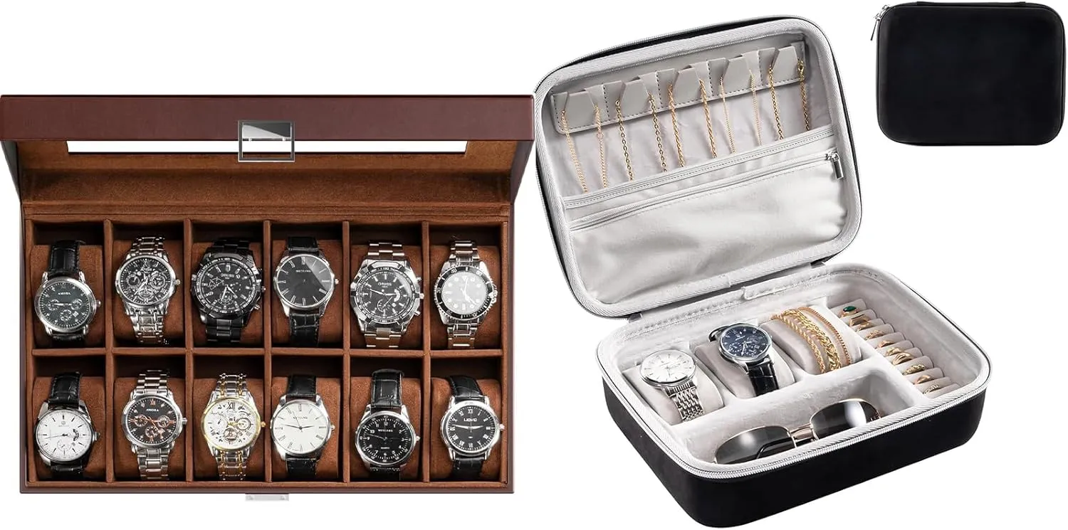 with Travel Watch Case triangle gist accede ProCase Watch Box Bundle 