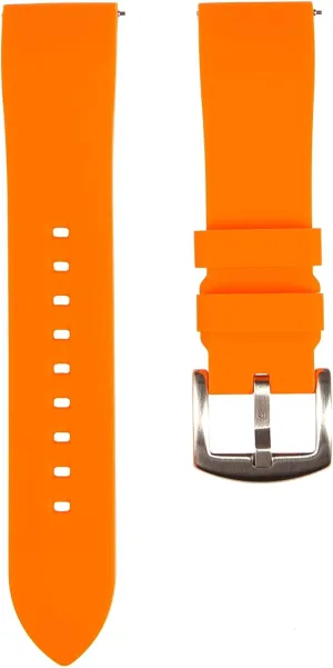 Women-18mm, 19mm, correspond practical subtlety general habit 20mm, 21mm, 22mm Fort Soft Silicone Rubber Watch Bands- Quick-Release Spring Bars- Replacement Sports & Dive Watch Straps for Men & 