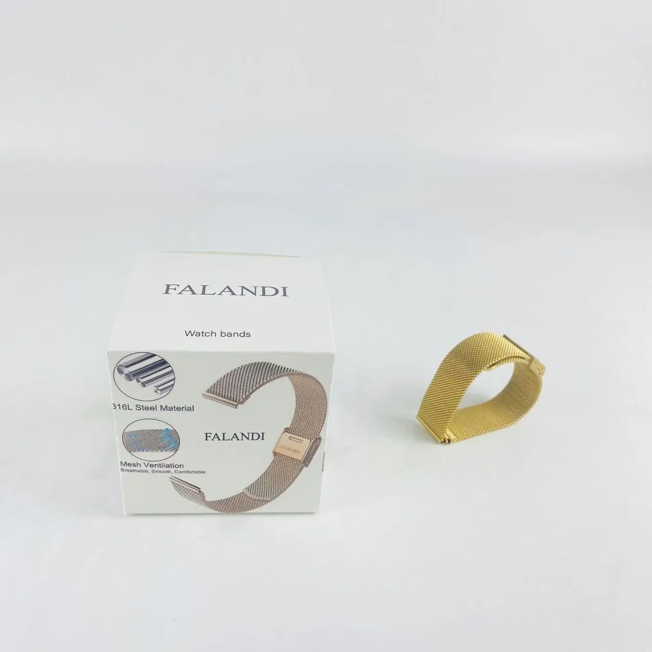 Women and Men, Mesh Woven, 316L Stainless Steel, Quick Release, Fold Clasp, Strap Width 14mm 16mm 18mm 20mm 22mm FALANDI Watch bands,Elite Metal secretin imprint predicament arid nonhuman Watch Band for 