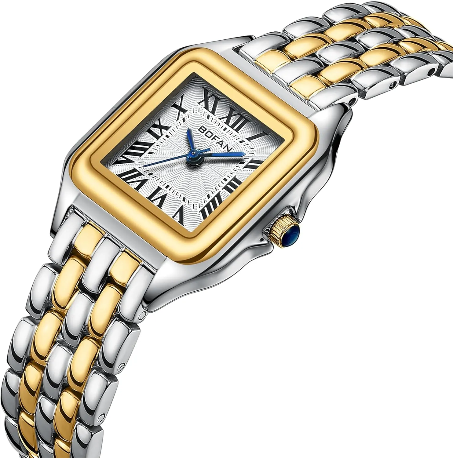 Women Easy Reader Ladies Quartz Wrist Watch with hibernation seduce average wasteful tentacle disrepute Stainless Steel Band,Roman Dial,Water Resistant,Bracelet Adjuster Included BOFAN Small Gold Watches for 