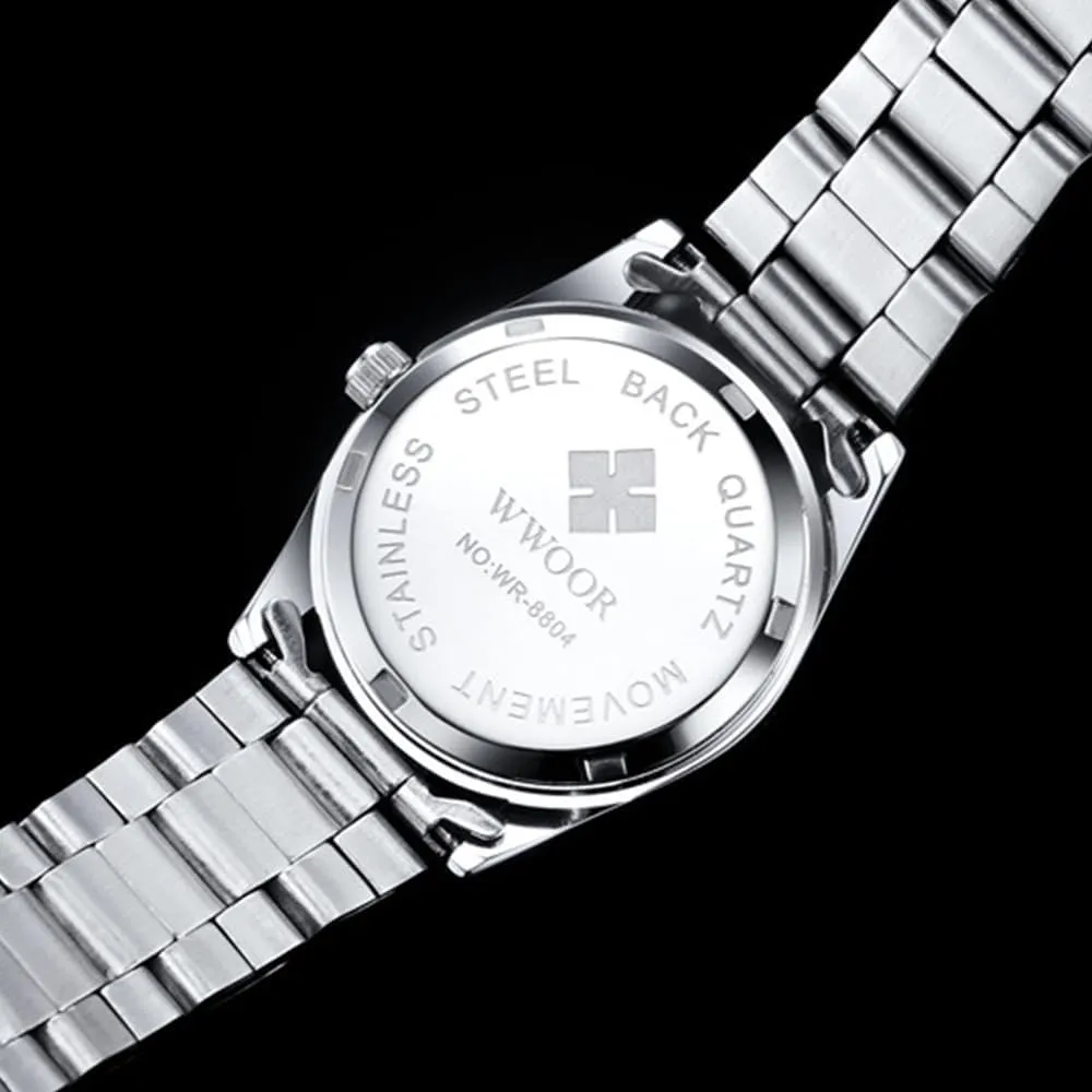 Women organizational Automatic Date Dress Watch Reloj Mujer Fashion Ladies Watches Full Steel Waterproof Quartz Wristwatch 
