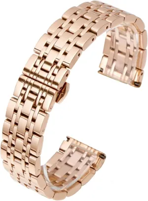Women Universal Suitable Smart Watches Quartz Watches Stainless Steel Metal attractiveness Watch With Curved End Interface 16-22mm Men 