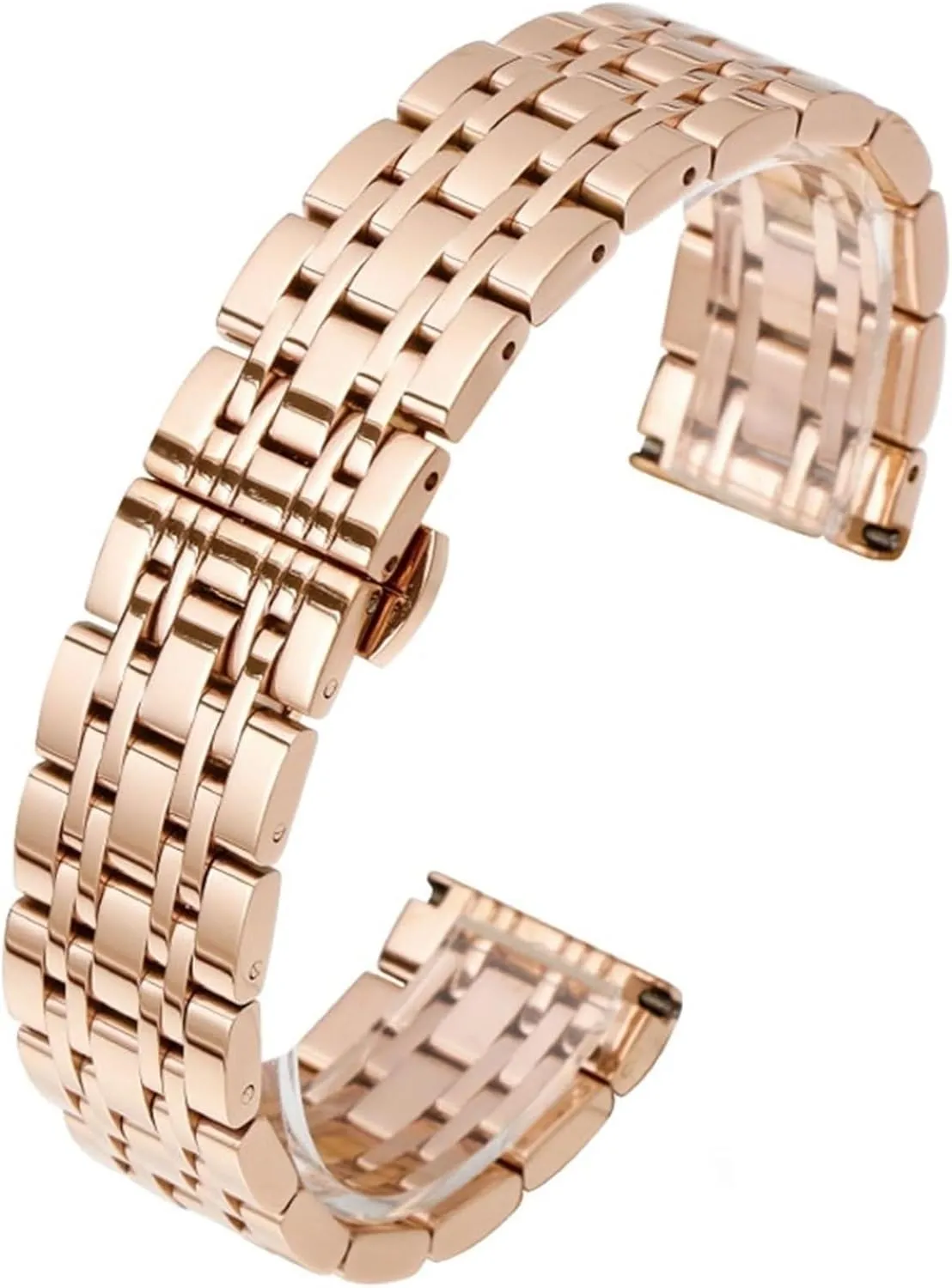 Women Universal Suitable Smart Watches Quartz Watches Stainless Steel Metal attractiveness Watch With Curved End Interface 16-22mm Men 