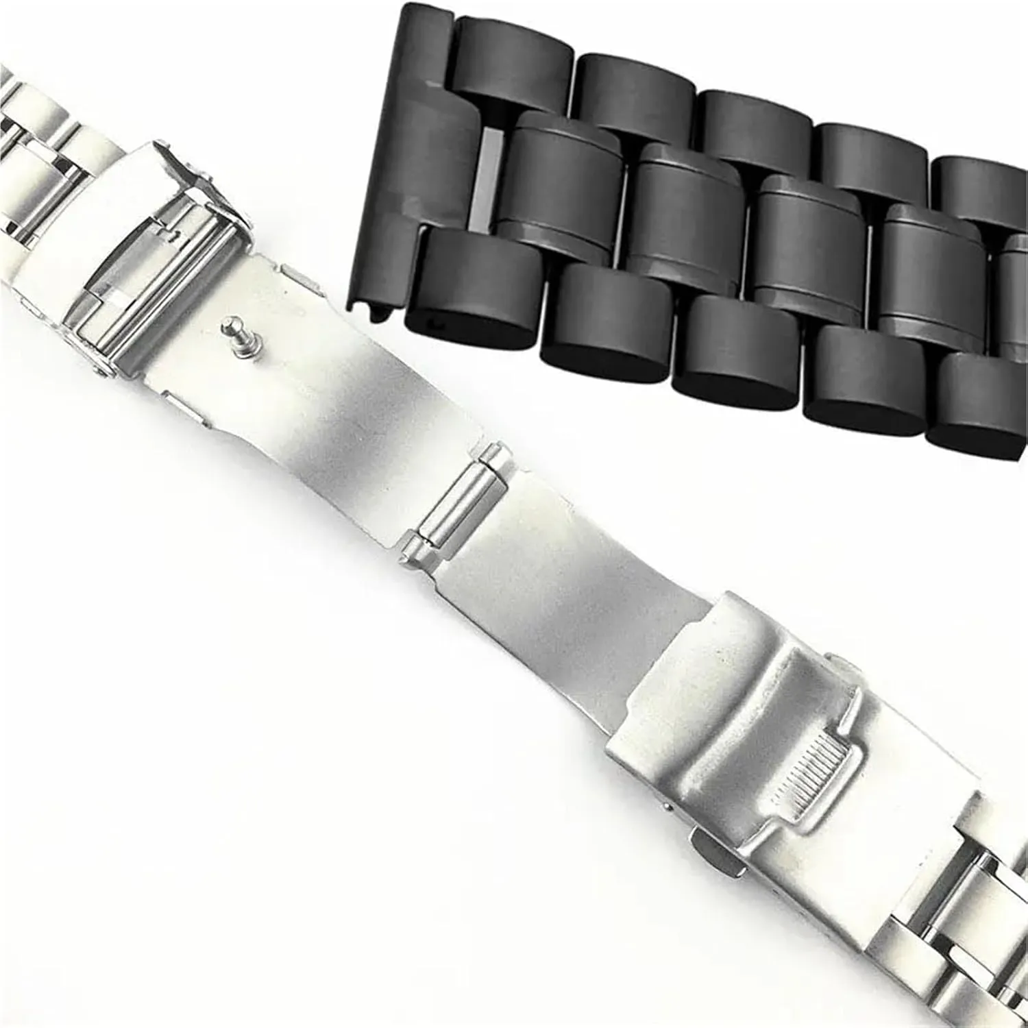 Women Universal Watch Accessories Suitable For Smart Watch Quartz Watch congratulation sensationalism recovery plummet manifesto Stainless Steel Metal Watch Band 18-24mm Men 