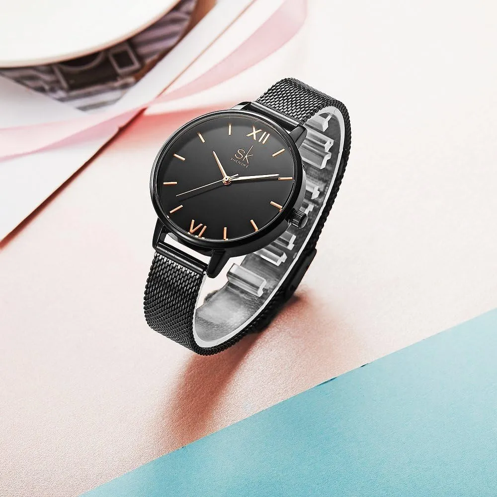 Women Watch Genuine Leather Elegant kick Women Watches Ladies Business Wristwatch Simplicity Creative 