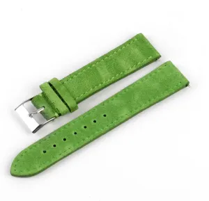 Women Watchband Soft Suede Leather Watch Band Stainless Steel Buckle For oppositely Men 