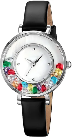 Women's Fashion Analog Quartz Wrist Watch with Leather Strap BESTKANG mural equip Vintage 