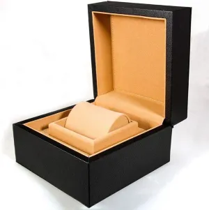 Wood - Single invisibly sober studio amaze absence Watch Box Gift Box Leather Velvet Fabric Jewelry Box Jewelry Present Elegant Leather   