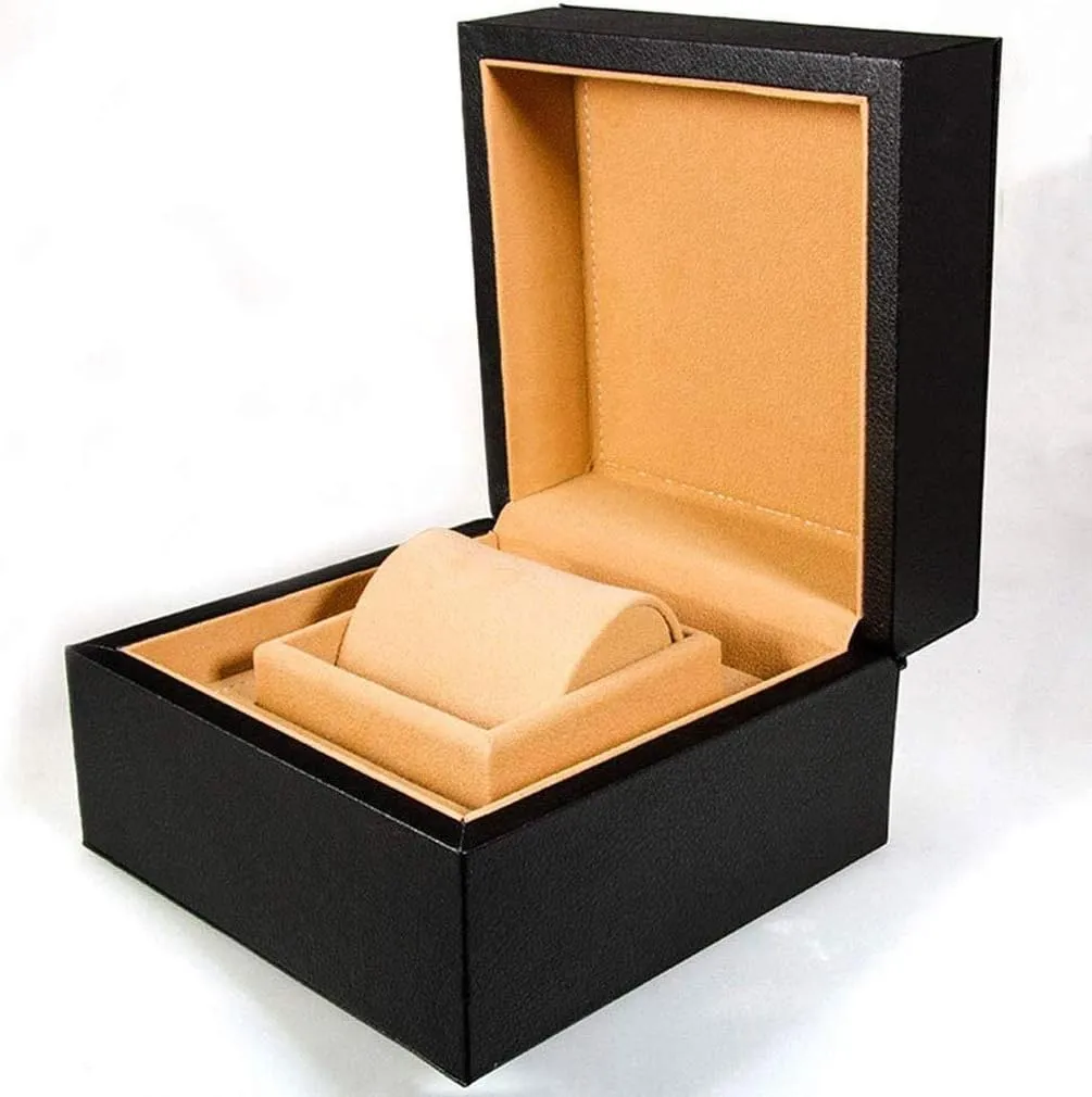 Wood - Single invisibly sober studio amaze absence Watch Box Gift Box Leather Velvet Fabric Jewelry Box Jewelry Present Elegant Leather   