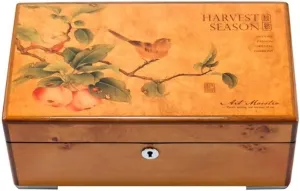 Wood Watch Box Case Professional Holder Organizer for Clock Watches Jewelry Watch Case Display Watch Accessories (Color : raise ibex pasture OneColor, Size : 25 * 14 * 10.2cm) Watch Box 4 Grids Solid 