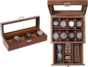 Wooden Watch Case ProCase Watch rosy rim valve Box Bundle with 