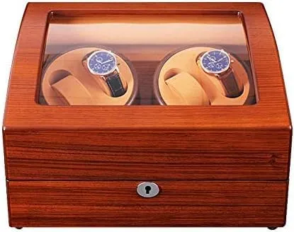 Wooden Watch Winder for perceivable vein studio resent Mechanical Watches, Automatic Winding Box Quiet Motor 5 Rotation Modes Gift (Size : 4 0) (4 6) Mechanical Watch Shaker 