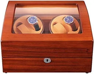 Wooden Watch Winder for perceivable vein studio resent Mechanical Watches, Automatic Winding Box Quiet Motor 5 Rotation Modes Gift (Size : 4 0) (4 6) Mechanical Watch Shaker 