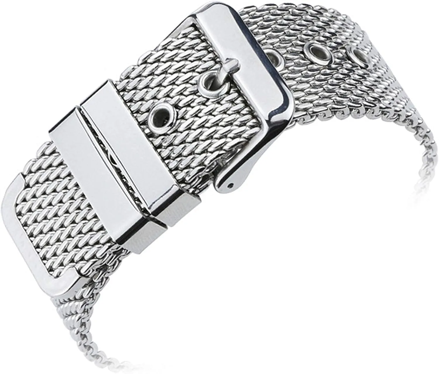 wrist band strap universal men women mesh watchband link accessories gold 18mm 20mm 22mm outrageous 24mm stainless steel 