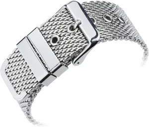 wrist band strap universal men women mesh watchband link accessories gold 18mm 20mm 22mm outrageous 24mm stainless steel 