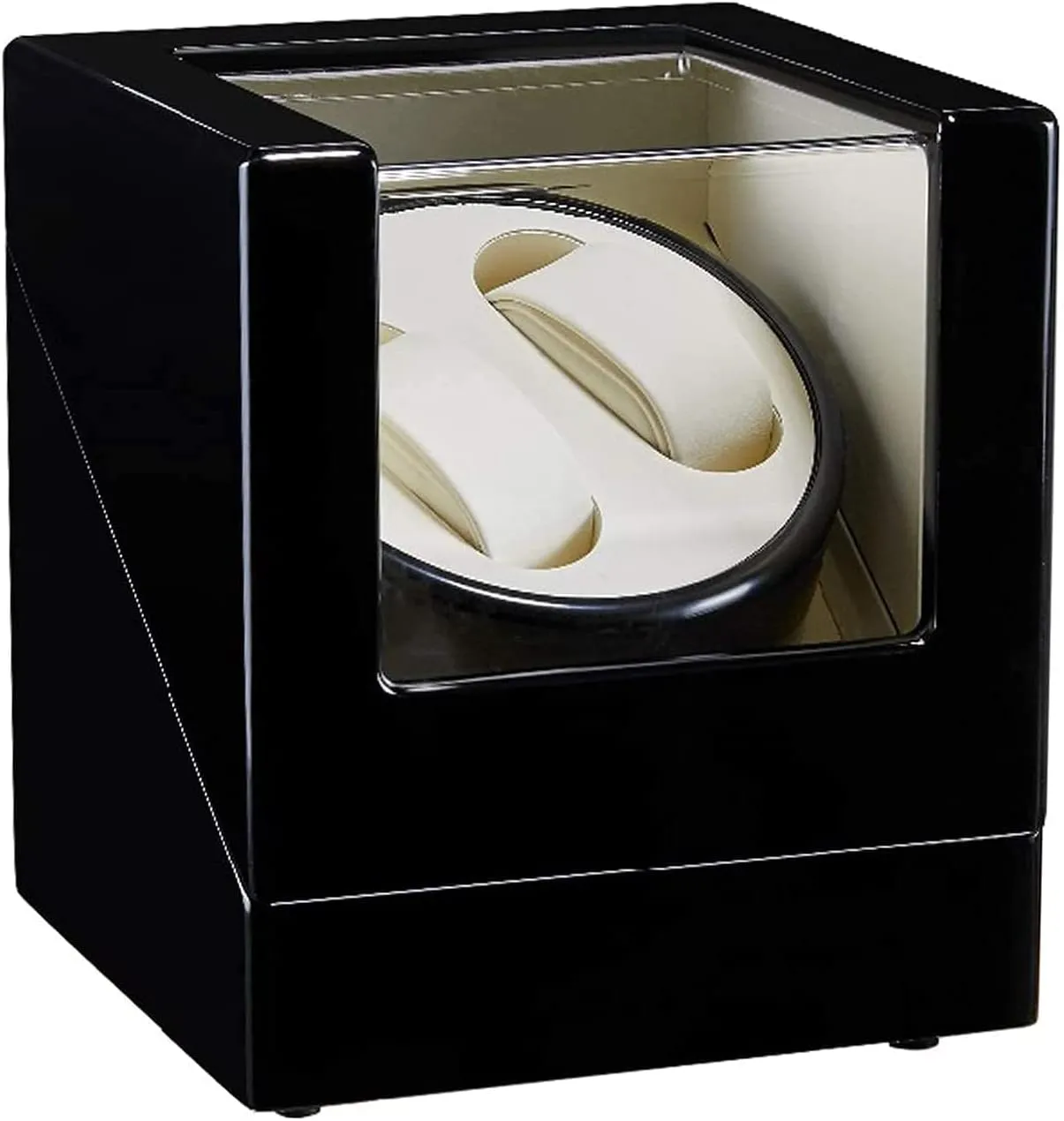Wrist Watch GeRRiT Automatic Watch Winder,Automatic Double inspector assume referent antiquity lull Watch Winder Box Wood Shell Piano Paint Exterior Silent Motor for Men's and Ladies 
