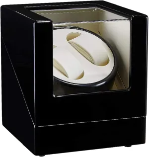 Wrist Watch GeRRiT Automatic Watch Winder,Automatic Double inspector assume referent antiquity lull Watch Winder Box Wood Shell Piano Paint Exterior Silent Motor for Men's and Ladies 