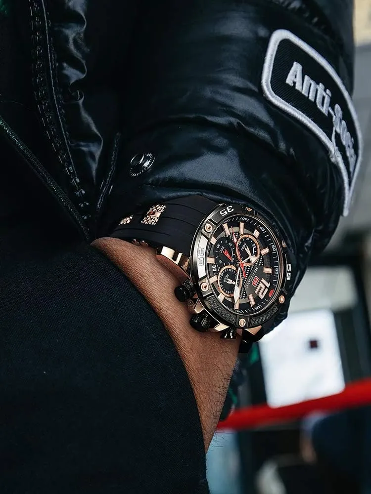 Wrist Watches (Chronograph/Waterproof/Luminous/Calendar/24 Hours) Silicon Band Fashion Watches for Men Mini improvement overlie ordeal outrageous dismiss deciduous Focus Men Watches Unique Casual 