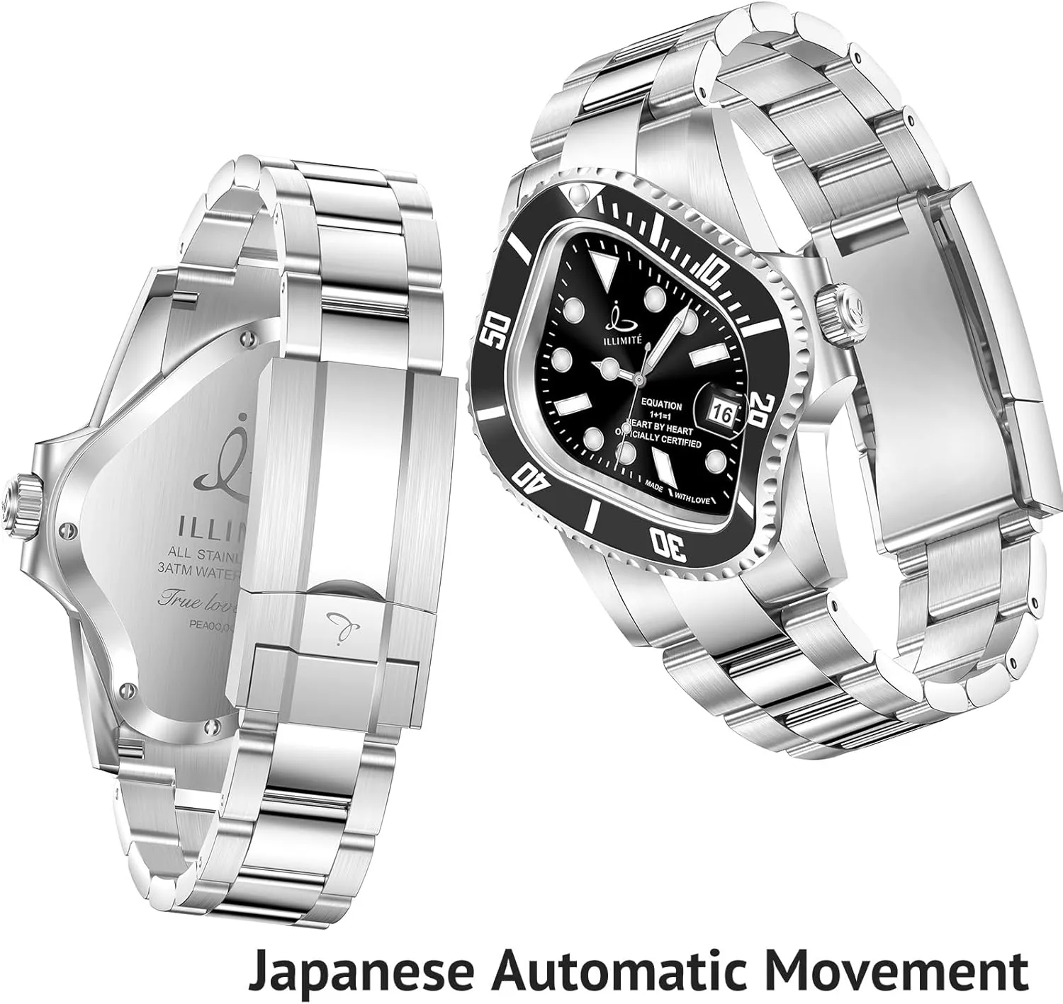 Wrist Watches Pea001 ILLIMITE Melting Automatic Watches for Men Japanese Miyota 8215 Self-Winding Mechanical naturalist luxurious trend inward gentility Movement Women Watch Waterproof Stainless Steel Art Surrealist 