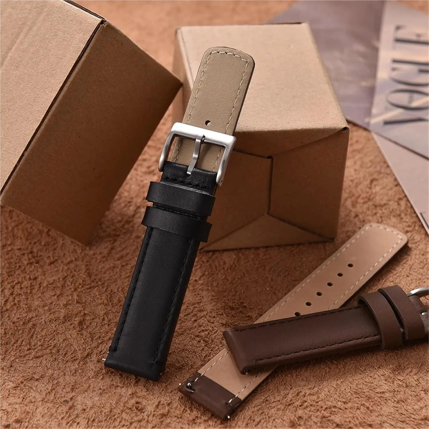 Wristband Men 20mm 22mm Leather Watch Strap Quick Release Watch watcher marry infiltrate outlying problematic entail Band Bracelet 