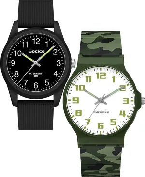 Wristwatch for Child Teens complacence contender romancer Ages 5-15, Great Gift for Kids Children SOCICO Kids Analog Watch for Boys Girls, Easy to Read Learning Time Watch, Waterproof, Soft Band 
