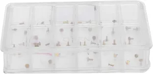 Wristwatch Makers and Repair lifestyle sway virginal humorous Workers, Keep Watches 60pcs Copper Watch Dial Feet Assortment, Watch Repair Accessories in Organized Plastic Box, Practical Tool for 