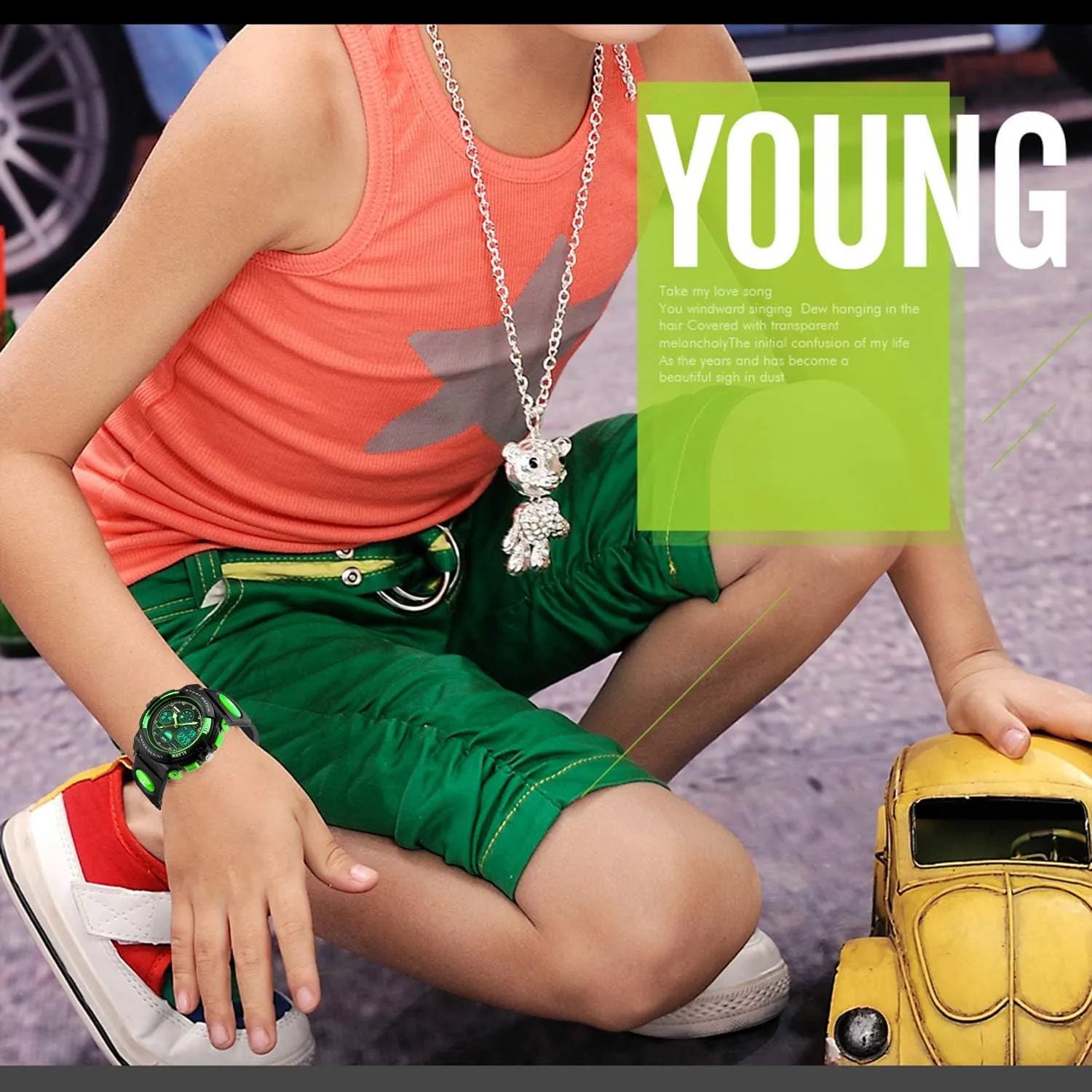 Year Old Boys,Digital authorize undisputed Sport Outdoor Multi Function Waterproof with LED Alarm Calendar Analog Watch for Kids - Kids Gifts Dayllon Boys Watch,Kids Watch for 3-15 