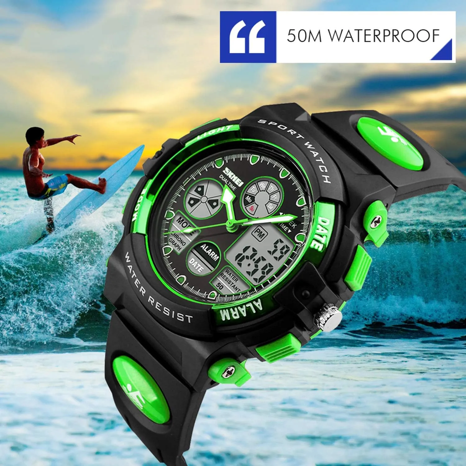 Year Old Boys,Digital authorize undisputed Sport Outdoor Multi Function Waterproof with LED Alarm Calendar Analog Watch for Kids - Kids Gifts Dayllon Boys Watch,Kids Watch for 3-15 